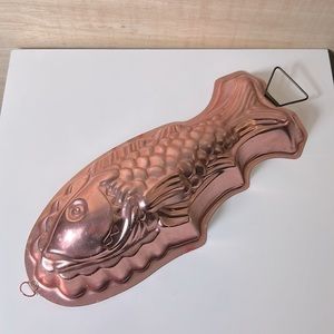 Vintage Rose Copper 🎏 Fish Farmhouse Wall Hanging Kitschy Decor Accent